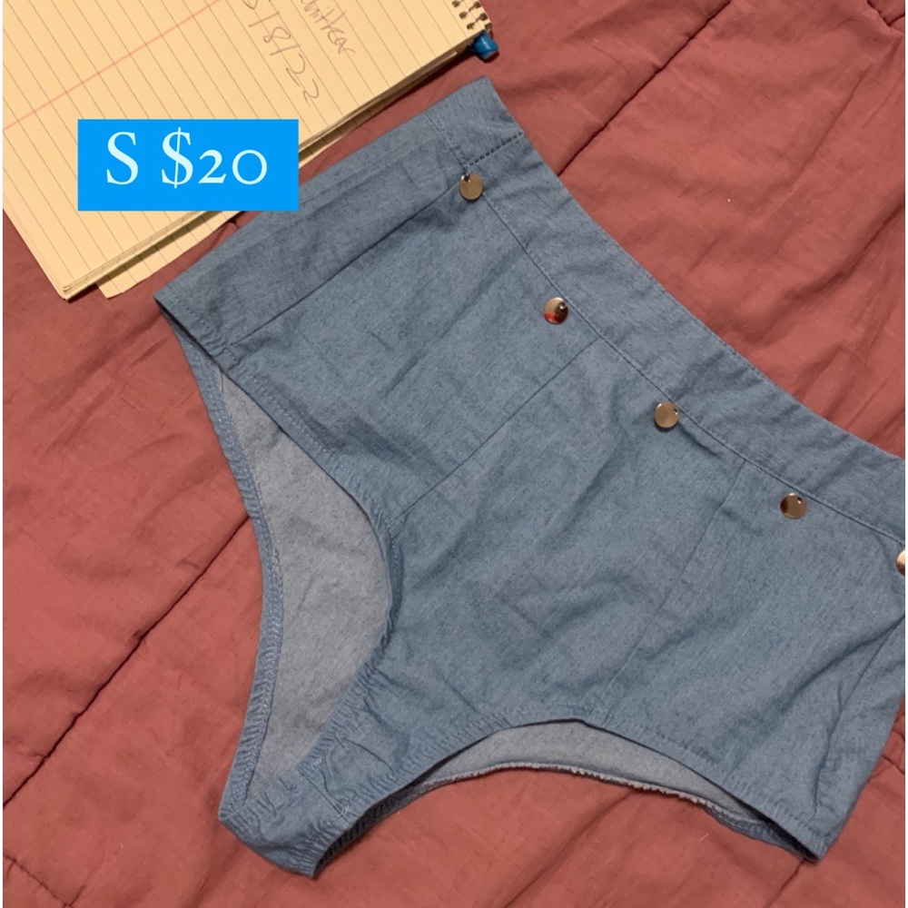 Coin detailed jingle blue bottoms. Good for festival/raves